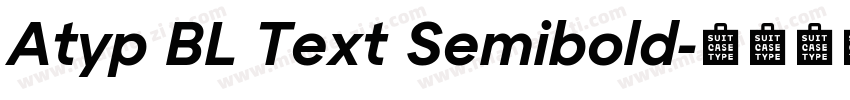 Atyp BL Text Semibold字体转换